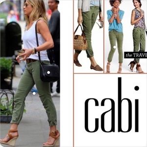 Olive green traveler jogger pants